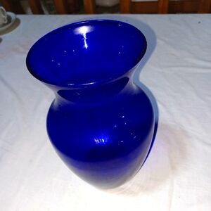 8"Royal blue vase